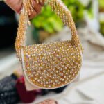 JAANSHU Luxury Handcrafted Designer Beaded Handbags for Women with Stylish Small Belt - Image 3