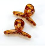 Jaanshu Medium Size Cross Hair Claw Clips - 4 Pack Resin Acrylic Clips, Simple Style, Durable Non-Slip Hair Accessories for Women - Image 4