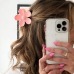 Jaanshu Flower Clutcher Hair Claw Clips - Matte Nonslip For Thin & Thick Hair, Strong Grip Korean Hair Accessories (Pack of 4) - Image 4