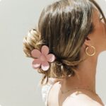 Jaanshu Flower Clutcher Hair Claw Clips - Matte Nonslip For Thin & Thick Hair, Strong Grip Korean Hair Accessories (Pack of 4)