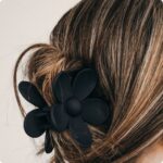Jaanshu Flower Clutcher Hair Claw Clips - Matte Nonslip For Thin & Thick Hair, Strong Grip Korean Hair Accessories (Pack of 4) - Image 6