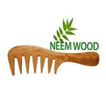 JAANSHU Neem Wood Hair Comb – Anti-Static, Natural, Eco-Friendly Design, Gentle on Hair, Comb for All Hair Types