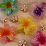 Floral Fantasy Hair Clips Set for Girls – 10 Pcs Colorful Flower & Pearl Hair Accessories | Cute Kids Hair Clutcher by Jaanshu - Image 3