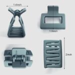 Jaanshu 4 PCS Matte Square Claw Clips for women - 2" Durable Hair Clips for Thick Hair, Stylish Multicolor Hair Accessories for Women - Image 5