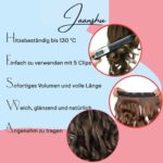 Jaanshu 20-Inch Curly Wavy Black Daily Wear Hair Extension - Natural Look, 5-Clip Design, Durable, Comfortable, and Heat-Resistant Styling. - Image 6