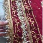 Bridal Nikah Dupatta – Personalized to Match Your Lehenga | Handcrafted Dupatta for Traditional Weddings | Multiple Colors Available - Image 4