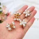 Floral Fantasy Hair Clips Set for Girls – 10 Pcs Colorful Flower & Pearl Hair Accessories | Cute Kids Hair Clutcher by Jaanshu - Image 5