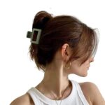 Jaanshu 4 PCS Matte Square Claw Clips for women - 2" Durable Hair Clips for Thick Hair, Stylish Multicolor Hair Accessories for Women - Image 2